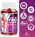 Nature'S Nutrition Fiber Supplement Gummies for Digestive Health & Regularity Support Sugar- 4g Fiber Gummy for Adults Daily Probiotic Supplements Natural Prebiotic Fiber Gummy Plant Based - 60 Gummies