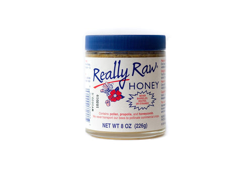 Really Raw Honey, Straight from the Hive, Never Heated or Filtered, Harvested from Small USA Family Farms, Smooth and Dense (16 Ounce)