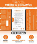 Nutra Tea - Turmeric & Cinnamon Tea - 20 Tea Bags - Herbal Tea