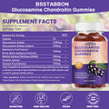BSSTABBON Glucosamine Chondroitin Gummies With Msm Elderberry Supplement For Men And Women 60Gummies