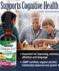 Nature'S Answer Ginkgo Leaf with Organic Alcohol 1 Fluid Ounce | Promotes Cognitive Function | Mental Clarity | Natural Energy Booster