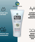 Amazing Herbs Black Seed Miracle Skin Repair Cream - Non-Allergenic Formula, Black Cumin Seed Oil, Vitamin E, And Other Essential Oils Support Collagen & Elastin Production - 6 Fl Oz