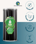 Amazing Herbs Raw Natural Honey - Herbal Honey Infused With Ecea, Elderberry, Garlic, Eucalyptus Extracts & Pure Black Seed Oil, Non Gmo, Gluten Free - Honeyzest Immune Boost Straws, 100 Count