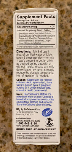 Cellfood Liquid Concentrate - 1 fl oz, 2 Pack - Oxygen + Nutrient Supplement - Supports Immune System, Energy, Endurance, Hydration & Overall Health - Gluten Free, Non-GMO, Kosher - Makes 22+ Quarts