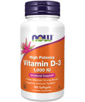 Now Foods, Vitamin D 1000iu, 180 Softgels