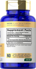 Carlyle PQQ Supplement 20 mg | 60 Capsules | Non-GMO and Gluten
