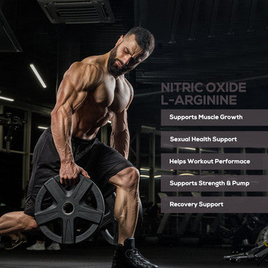 Extra Strength Nitric Oxide Supplement L Arginine 3X Strength - Citrulline Malate, AAKG, Beta Alanine - Premium Pre Workout Booster for Muscle Strength & Energy to Train Harder - 240 Veggie Capsules