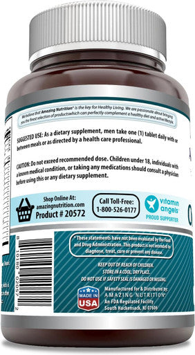 Amazing Nutrition Formulas Men's One Multiple 150 Tablets | Multivitamin Supplement for Men | Perfect Blend of Vitamins Minerals 25 Million CFU Probiotics & More | Made in USA