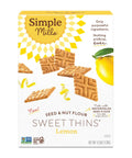 Simple Mills Honey Cinnamon Seed & Nut Flour Sweet Thins, Paleo Friendly & Delicious Sweet Thin Cookies, Good for Snacks, Nutrient Dense, 4.25 oz, 3 Count