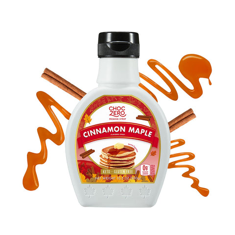 ChocZero Cinnamon Maple Syrup ÃƒÂ¢Ã¢â€šÂ¬Ã¢â‚¬Å“ Sugar-Free, Keto Friendly, High Fiber, Monk Fruit Sweetened, Low Carb, Gluten-Free, Vegan ÃƒÂ¢Ã¢â€šÂ¬Ã¢â‚¬Å“ 10.5oz