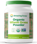 Amazing Grass Wheat Grass Powder: 100% Whole-Leaf Wheat Grass Powder for Energy, Detox & Immunity Support, Chlorophyll Providing Greens, 100 Servings