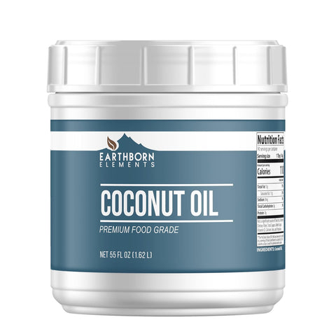 Earthborn Elements Coconut Oil (1 Gallon), Non-Hydrogenated, Food Grade, Always Pure (128 Fl Oz)