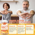 1000 Mg Calcium Citrate Supplement Gummies For Adults - Calcium Gummies With Vitamin D3, K2, Magnesium, Strontium For Women, Men - Support Calcium Absorption & Immune System