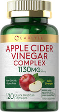 Carlyle Apple Cider Vinegar Complex Capsules | 120 Pills | with Cayenne and Ginger | Non-GMO & Gluten Supplement