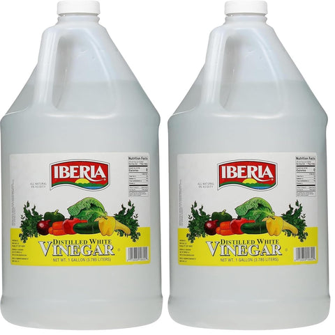 Iberia All Natural Distilled White Vinegar, 1 Gallon - 5% Acidity