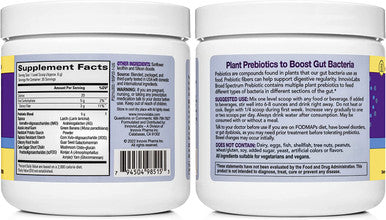 InnovixLabs Prebiotic Fiber for Gut Health and Digestive Regularity. Prebiotic Fiber Powder Helps Boost Probiotics. Vegan Gluten/Soy. No Added Sugar. Prebiotic Powder Supplement 30Day Supply