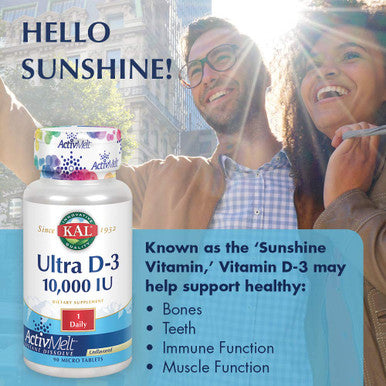 KAL Ultra D-3 10000 IU ActivMelt 10000iu 90ct