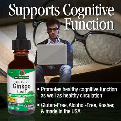 Nature's Answer Ginkgo Leaf, 1-Ounce Ginkgo Biloba Extract
