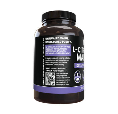 PURE ORIGINAL INGREDIENTS L-Citrulline Dl-Malate 2:1 (365 Capsules) No Magnesium Or Rice Fillers, Always Pure, Lab Verified