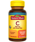Nature Made Vitamin C 500 Mg With Rose Hips Dietary Supplement For Immune Support 130 Caplets 130 Day Supply