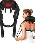 Knqze Valentine'S Day For Women Men Neck And Shoulder Massager With Heat Cordless Back And Neck Massager 4D Shiatsu Deep Kneading Massagers For Shoulder Back Leg Neck Pain Relief Home Office Use
