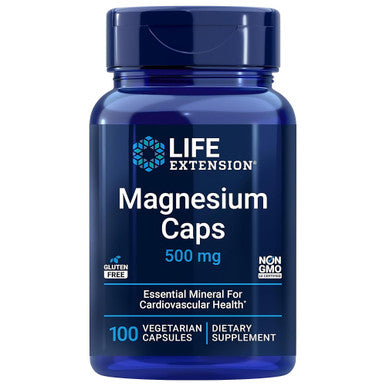 Life Extension - Magnesium Capsules 500 Mg, 100 Vegetarian Capsules