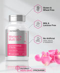 Horbaach Women's Multivitamin 50 Plus 60 Coated Caplets Advanced Vitamin Formula NonGMO and Gluten Free Supplement