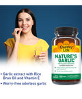 Country Life Nature'S Garlic 500Mg Garlic Equivalent 180 Softgels Certified Gluten Free