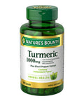 Nature's Bounty Turmeric With Black Pepper Extract Supports Antioxidant Health 1000Mg 60 Capsules