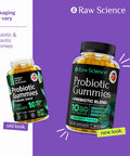 Probiotic Prebiotics Fiber Gummies Supplement - Digestive & Immune Support, Bacillus Subtilis, Coagulans, Probiotics For Women & Men Digestive Health - Fiber Gummies For Adults, Gut Health, 60 Gummies