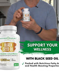 Mother Nature Organics Superfoods for Organic Living Black Seed Oil Capsules - 120 Count (Organic, Non-Gmo Liquid) Premium Cold Pressed Black Cumin Seed Oil - 500Mg Each, 1000Mg Per Serving W/Omega 3,6, 9