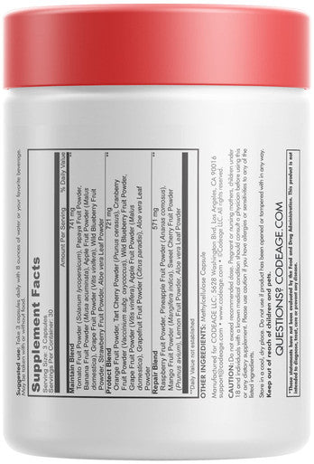 Instantfood Fast s, Over 15 s Equivalent All-In-One, Vegan Daily Vitamins, Food Nutrients Berries, Antioxidant Polyphenols & Bioflavonoid Multivitamin Capsules, Codeage, Non-GMO, 90 ct
