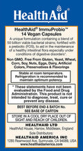 Immuprobio, 50 Billion With Probiotic, Once Daily, 14Ct, Acid & Bile Resistant, Dairy & Gluten Free, Vegan