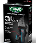 Curad IRONMAN Wrist Support Reversible Rigid Wrist Brace for Mild Sprains Strains Joint Injuries Carpal Tunnel Pain Management 2 Adjustable Straps Universal Fit for Right or Left Wrist 1 Brace
