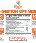 Genius Digestive Enzymes for Digestive Support, Gut Health & Total Wellness - Relief Formula for Gas, Heartburn, & Constipation with Bromelain, Ginger & Prebiotics - 135 Vegetarian Capsules