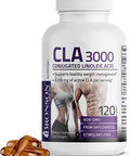 BRONSON CLA 3000 Conjugated Linoleic Acid Extra High Potency - 3,000 mg - 120 Softgels