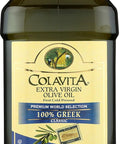Colavita Greek Extra Virgin Olive Oil Pack of 2 Glass Bottle