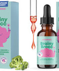Joyspring Broccoli Supplement For Kids | Sulforaphane & Bacopa Monnieri Drops | Supports Cognitive Function | Vegan & Kid-Friendly (Pack Of 2)