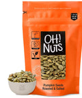 Oh! Nuts Pumpkin Seeds - Roasted Salted - 2 lb - No Shell Pepitas - Packed in New York Zip-Seal Bag for Exceptional Freshness