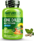 NATURELO One Daily Multivitamin for Men 50+ - with Vitamins & Minerals + Organic Whole Foods - Supplement to Boost Energy, General Health - Non-GMO - 60 Capsules | 2 Month Supply