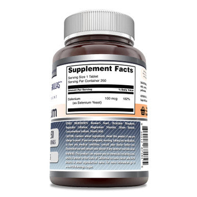 Amazing Formulas Selenium 100 Mcg 250 Tablets Supplement