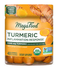 MegaFood Turmeric Gummies - Turmeric Supplement With Turmeric And Ginger And Black Pepper - Usda Organic Vegetarian Non-Gmo - Made Without 9 Food Allergens - 40 Gummies (20 Servings)
