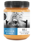 Steens Manuka Honey - MGO 85+ - Pure & Raw 100% certified multifloral Manuka Honey - Bottled and Sealed in New Zealand - 7.9oz