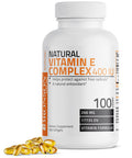 Bronson Natural Vitamin E Complex - 400 IU 100 Count