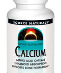 Source Naturals Calcium, Amino Acid Chelate - Enhanced Absorption & Supports Bone Formation - 250 Tablets