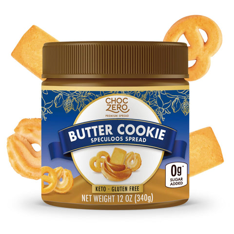 ChocZero Keto Blueberry Fruit Spread, No Added Sugar, Low Carb, All Natural Jam, Sweetened with Monk Fruit (1 jar, 12 oz)