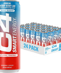 Cellucor C4 Smart Energy Drinks Variety Pack, Sugar Free Performance Fuel & Nootropic Brain Booster, Coffee Substitute or Alternative, 4 Flavor Tropical Oasis Variety 12 Pack