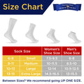 Physicians Choice Diabetic Socks 12 Pack Grey Size 13 15 (M) / 15 17