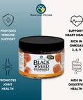 Amazing Herbs Organic Black Seed Oil Gummies - 500Mg Per Serving, Cold Pressed Black Cumin Seed, Made With Nigella Sativa, Helps Boost Immunity, Supports Healthy Digestion - Orange Flavor 60 Count
