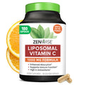 Zenwise Vitamin C Liposomal Ascorbic Acid 1500 MG of Organic Highly Bio Available Vitamin C for Immune Health Natural Energy Boost and Skin Care Support 3 Month Supply 180 Capsules
